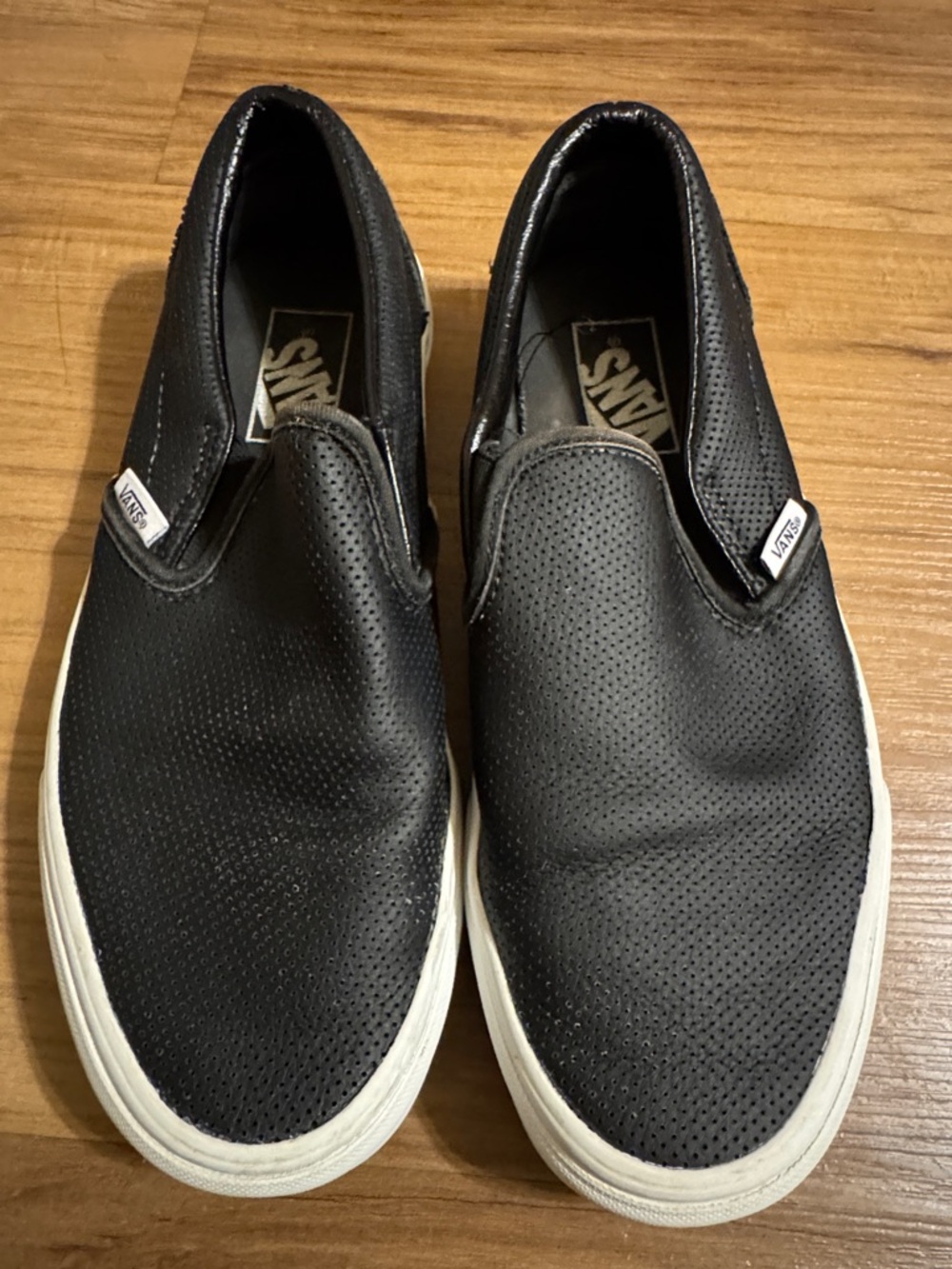 Vans Classic Slip-On Perforated Sneakers - Black